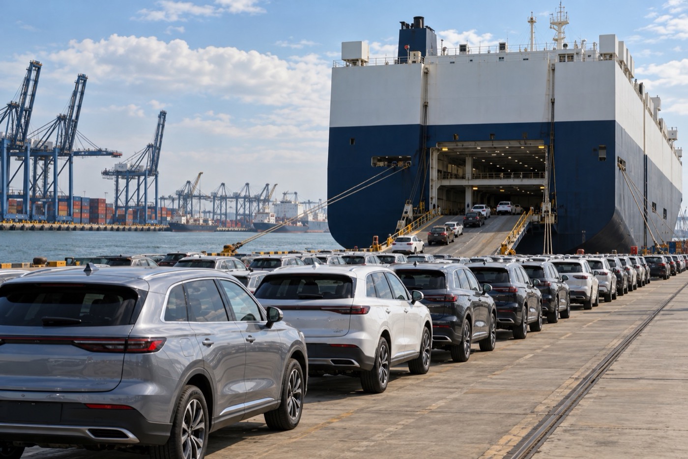 Vehicle export terminal